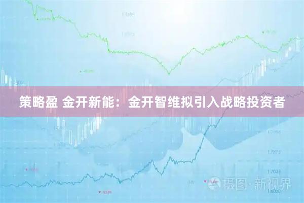 策略盈 金开新能：金开智维拟引入战略投资者